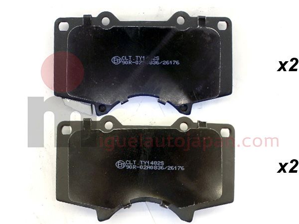 Pastillas de freno delanteras c/ABS Toyota Hilux 2008-2015