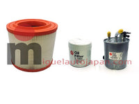 Kit de 3 filtros Nissan Cabstar YD25 2007 en adelante ref 16546MA70A