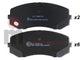 Front/Rear Brake Pads Mitsubishi Canter 2005-2009 FE73/85S/74B/84P