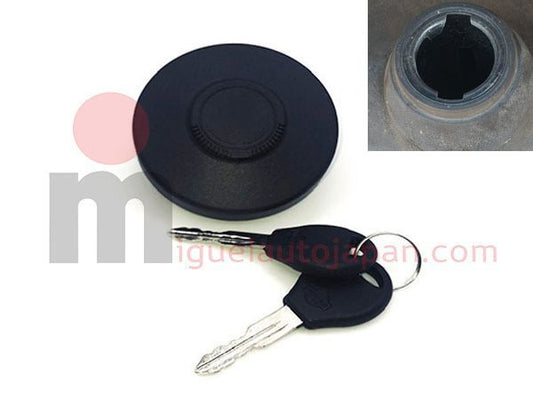 Tapón de deposito con llave Nissan Cabstar y Atleon (agujero 2 ranuras)