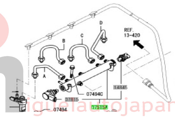 Sensor de rampa de inyeccion para Fuso 2012